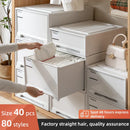 Axyaa Wardrobe Drawer Organizer Clear Plastic Stackable Storage Box