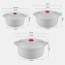Axyaa Heating Fresh Keeper Box with Lid - Kitchen Bowl for Steamed Bun