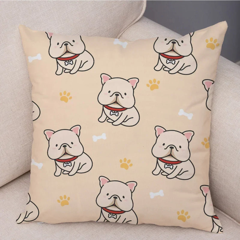 Axyaa Cartoon Animal Cushion Cover: 45*45cm for Living Room, Sofa, Car, Children's Room