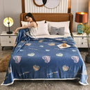 Axyaa Rosebud Floral Throw Blanket for Girls Women, Cozy Soft Flower Print Couch Decor
