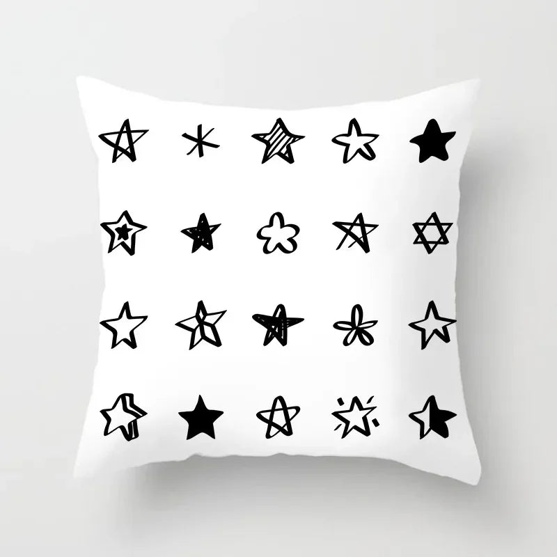 Axyaa Geometric Stripe Printed Pillowcase - Modern Home Decor