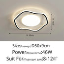Axyaa Modern Waves LED Ceiling Lamp | Remote Dimmable Living Room Light | Creative Home Decor