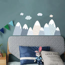 Watercolor Mountain Wall Murals by Axyaa
