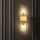 Axyaa Black Crystal Minimalist Wall Lamp Luxury Lighting