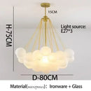 Axyaa Glass Ball Chandeliers for Home Decor - Modern Hanging Pendant Lamps