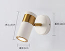 Axyaa Adjustable Gold Aluminum LED Wall Lamp for Bedroom, Bathroom, Corridor - Indoor Sconce Lighting