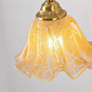 Axyaa LED Glass Wall Light Gold Antique Brass Modern Bedroom Bedside Lamp