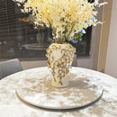 Axyaa Ceramic Gold Flower Vase for Model Room & Living Room Decor