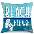 Axyaa Starfish Coconut Tree Pillowcase for Home Decor