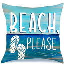 Axyaa Starfish Coconut Tree Pillowcase for Home Decor