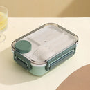 Axyaa 3-Compartment Bento Lunch Box with Fork and Spoon