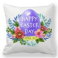 Axyaa Easter Bunny Egg Floral Print Pillowcase