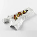 Axyaa Branch Shape Artistic Conception Plate: Restaurant Pure Color Western-style Dish