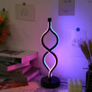 Axyaa Twist Shape USB Desk Lamp in Purple