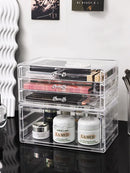 Axyaa Clear Acrylic Makeup Organizer Drawer Stackable Storage Jewelry Box