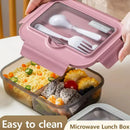 Axyaa Lunch Box Set: Leakproof, Microwave Safe, Divided, for Office Workers, Picnic, Camping