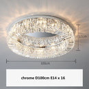 Axyaa Crystal Ceiling Lamp: Luxury Restaurant LED Lighting, Modern Living Room Decor