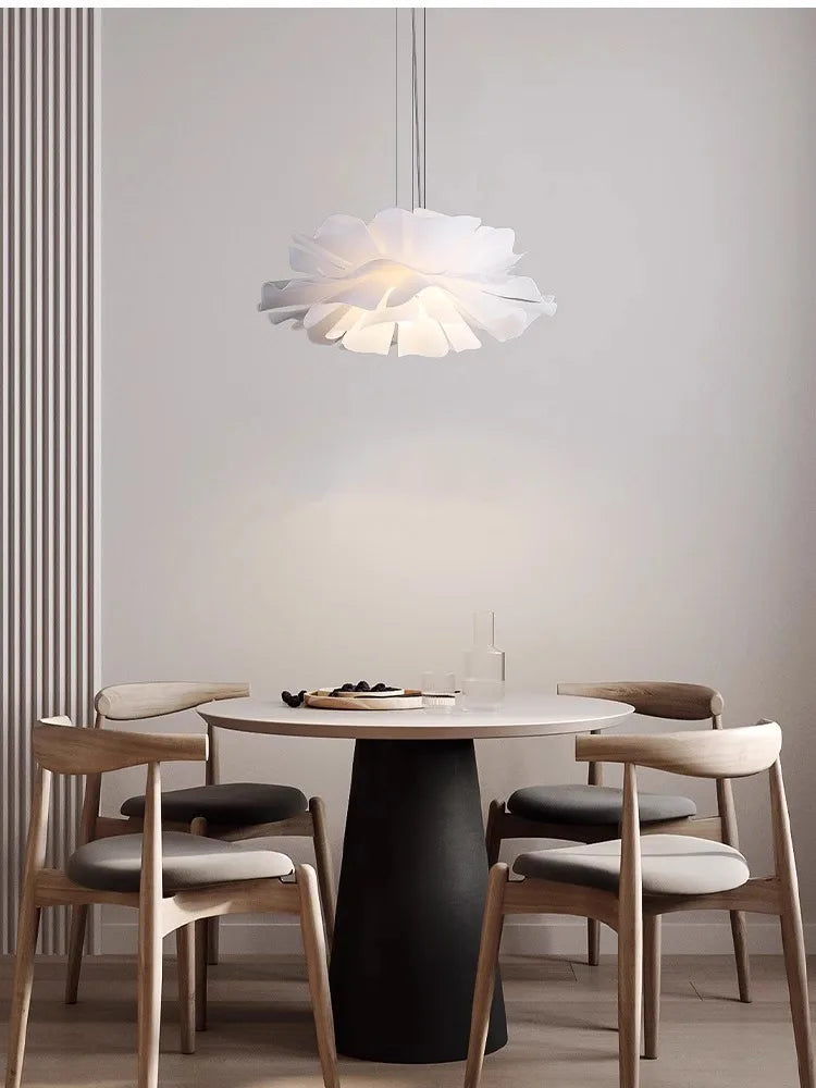Axyaa Nordic Modern Acrylic Flower Chandelier for Living Dining Room Kitchen Bedroom