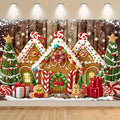 Axyaa Christmas Gingerbread House Tree Hanging Wall Decoration Blanket