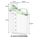 Axyaa Grain Storage Container with Measuring Cup - Sealed Rice Jar & Food Organizer