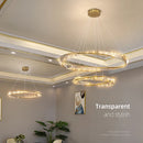 Axyaa Gold Crystal LED Chandelier with Remote for Living Room, Bedroom, Kitchen