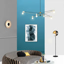Axyaa Geometric Lines Chandelier: Modern, Nordic Bedroom Lighting Solution