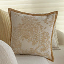 Axyaa Green Floral Throw Pillow Cover - 45X45 Square Cushion for Home Decor