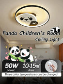 Axyaa Cartoon Panda Ceiling Light for Kids' & Master Bedrooms, Creative Design