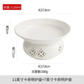 Axyaa Advanced Ceramic Hot Dish Plate with Candle Heating for Home and Hotel