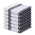 Axyaa Striped Cotton Waffle Kitchen Towels Set