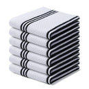 Axyaa Striped Cotton Waffle Kitchen Towels Set