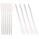 Axyaa Black Gold Butter Knife Set of 10 - Cheese Spreader Set