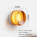 Axyaa Modern Moon Lamp Glass Aluminum LED Wall Lights for Home Decor