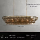 Axyaa Smoke Gray Glass Chandeliers: Classic Round Gold Lustres for Home Ceiling Lighting