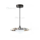 Axyaa Black Stone Pendant Lamp LED Chandelier for Luxury Home Decor