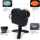 Axyaa Holiday Window Projector with 12 Movies and Tripod, Mini Outdoor Christmas Decor