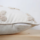 Nordic Style Beige Loop Cushion Covers for Home Decor by Axyaa
