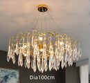Axyaa Colorful Crystal Chandelier: Modern Luxury Italian Style Nordic Art Lamp