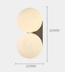 Axyaa Glass Ball Wall Lamp: Modern Minimalist Nordic Design for Stylish Interior Lighting