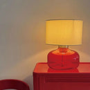 Axyaa Colored Glass Table Lamp for Living Room and Bedroom
