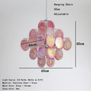 Axyaa Retro French Glass Chandelier LED Dining Room Lighting Fixture