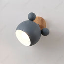 Axyaa LED Wrought Iron Wall Lamp for Children's Room and Bedroom Decoration
