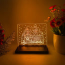Santa Claus 3D Illusion Night Light by Axyaa - LED Desk Lamp for Christmas Decor