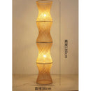 Axyaa Classic Bamboo Weave Floor Lamp LED Fixture