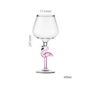 Axyaa Pink Flamingo Stem Goblet Champagne Martini Glass for Bar Party