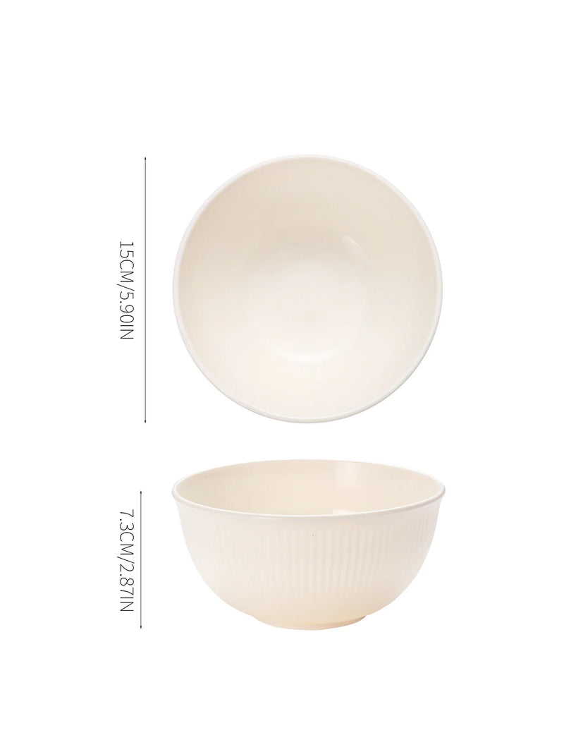 Axyaa Plastic Bowl Set - Durable, Reusable, Microwave & Dishwasher Safe