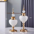 Luxury Crystal Glaze Ceramic Wedding Gift Home Decor Figurines by Axyaa