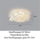 Axyaa Nordic Feather Pendant Lamp for Bedroom, Living Room, Kitchen, Children's Room