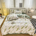 Axyaa Home Cotton Queen Bedding Set with Sheets Comforter Cover Pillowcase