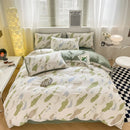Axyaa Home Cotton Queen Bedding Set with Sheets Comforter Cover Pillowcase